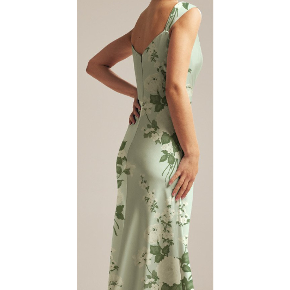 Floral Green Maxi Dress - Picture 2 of 9